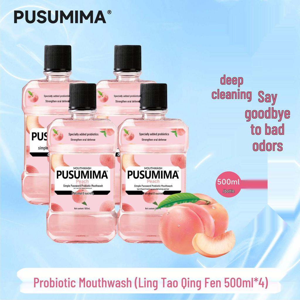 Minty Probiotic Antibacterial Mouthwash: Fresh Breath, Long-Lasting, Sugar-Free, Portable.