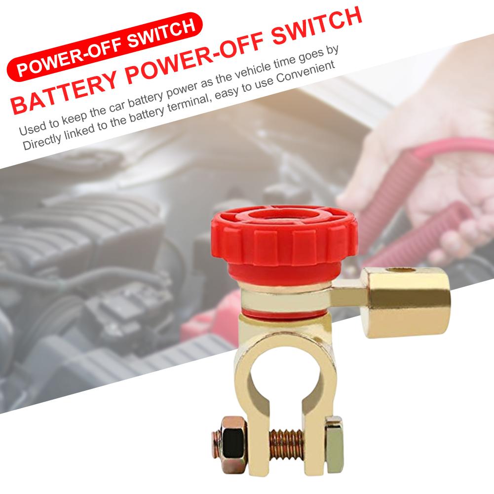 Comutator Baterie Oprire Alimentare Anti-scurgere Comutator Decuplare Rapidă Comutator Rotativ Deconectare Baterie Aliaj Zinc pentru Baterii de Până la 17mm