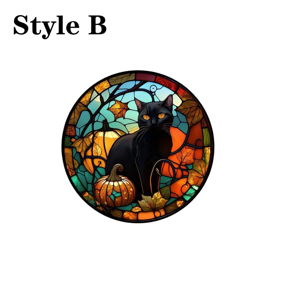 Interesting Halloween Colored Metal Pendants For Witches Swinging On Swings Haunted Houses Terrifying Window Wall Decorations