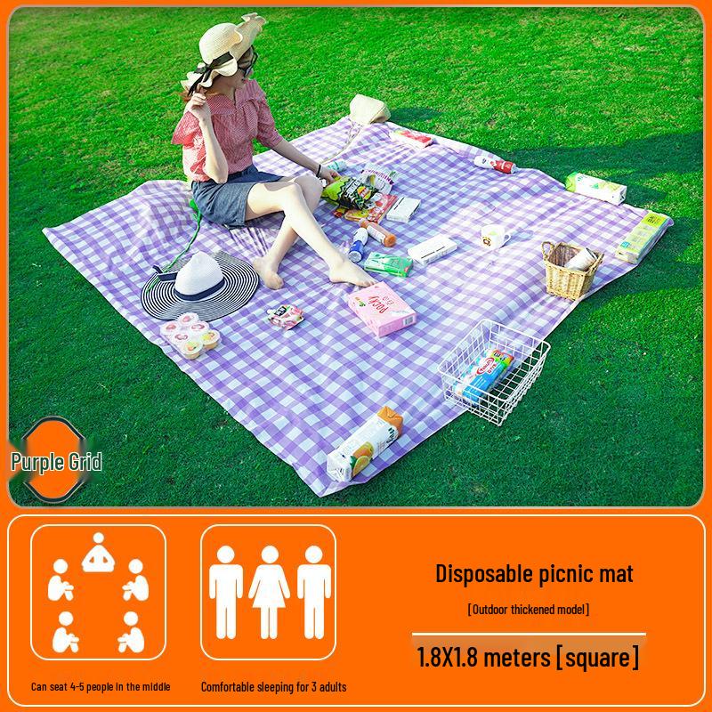 Tapis de Pique-nique Portable d'Extérieur - Imperméable, Épais, Parfait pour le Camping, la Plage ou les Sorties Printanières
