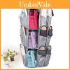 Round Layer 3 Shoe Storage Hanging Bag Oxford Fabric Closet Hanging Organizer