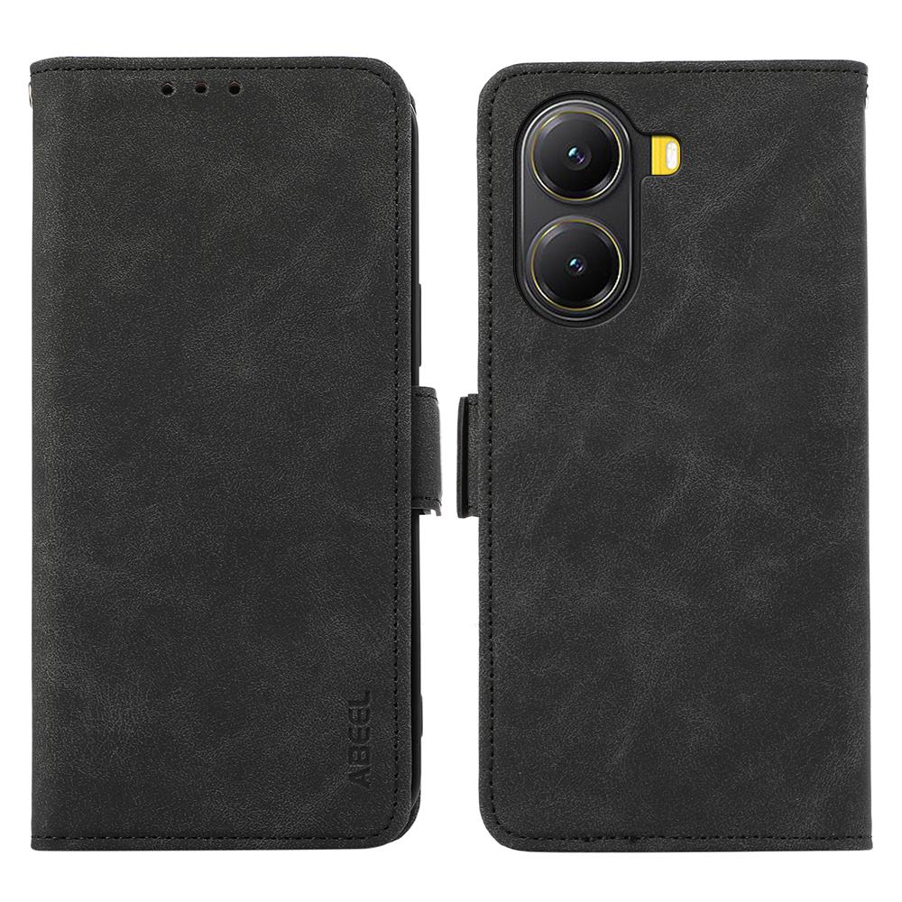 ABEEL For Xiaomi Redmi Turbo 4 5G/Poco X7 Pro 5G Case PU Leather Folio Stand View RFID Blocking Phone Cover