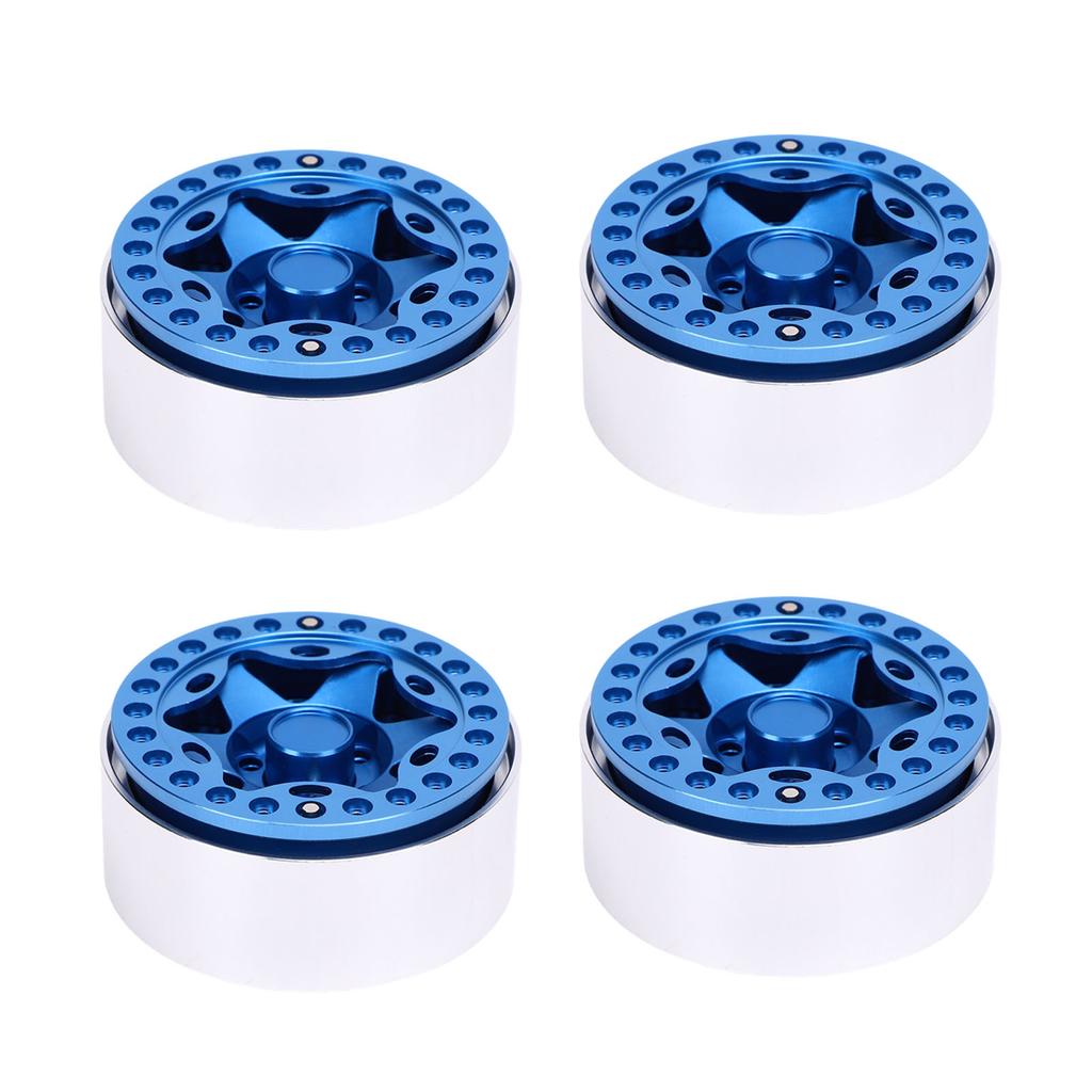 4pcs 1.9 Inch Beadlock Wheel Rim Hub Aluminum Alloy RC Wheel Hub for 1 10 RC Crawler Upgrade Accessories Imitation VP