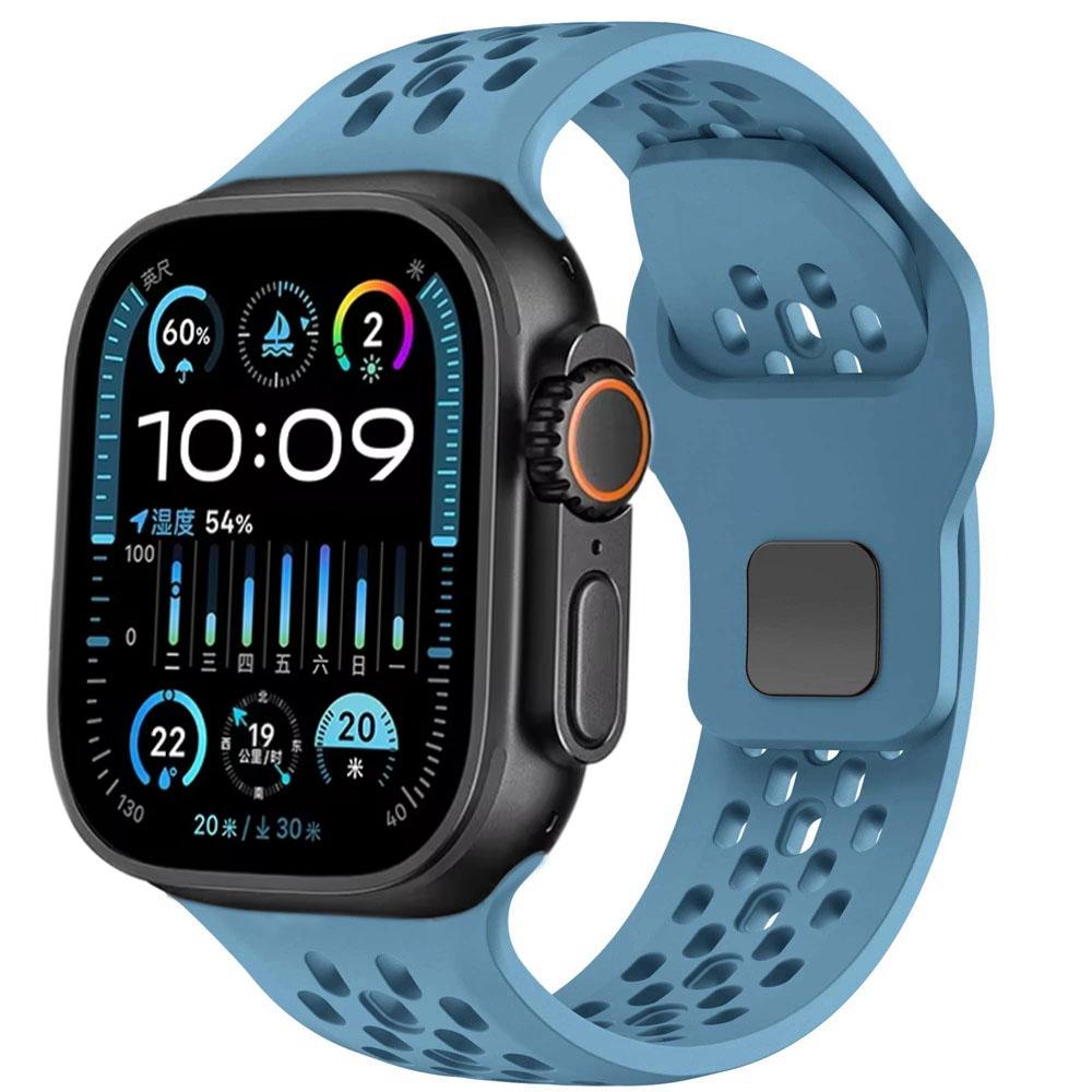 Breathable Silicone Strap for Apple Watch Band 49mm 46mm 45mm 44mm 42 41 40mm Sport Bracelet iWatch Ultra 11 10 9 8 7 6 SE3 Belt