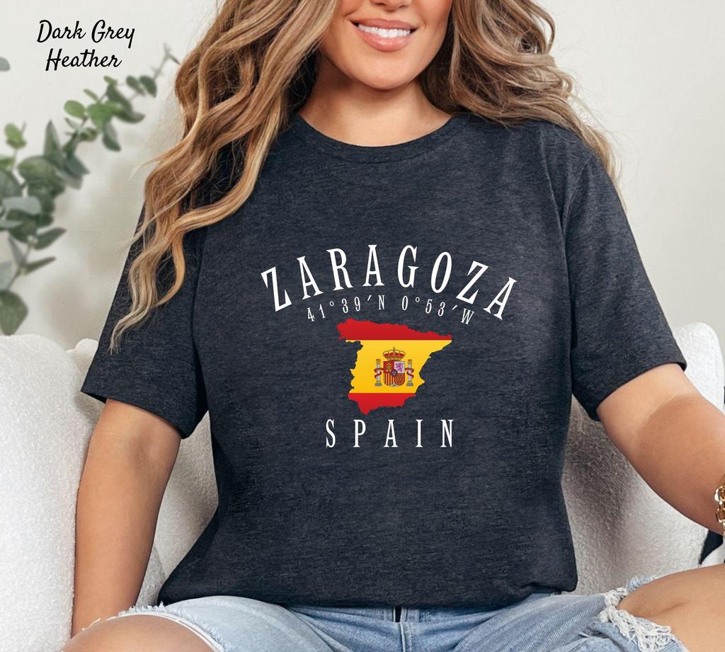 Zaragoza Spanish Shirt Tshirt Gift Unisex Soft and Comfortable Highquality Sports Tshirt