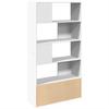 White Bookshelf 100 x 36 x 189 cm Engineered Wood