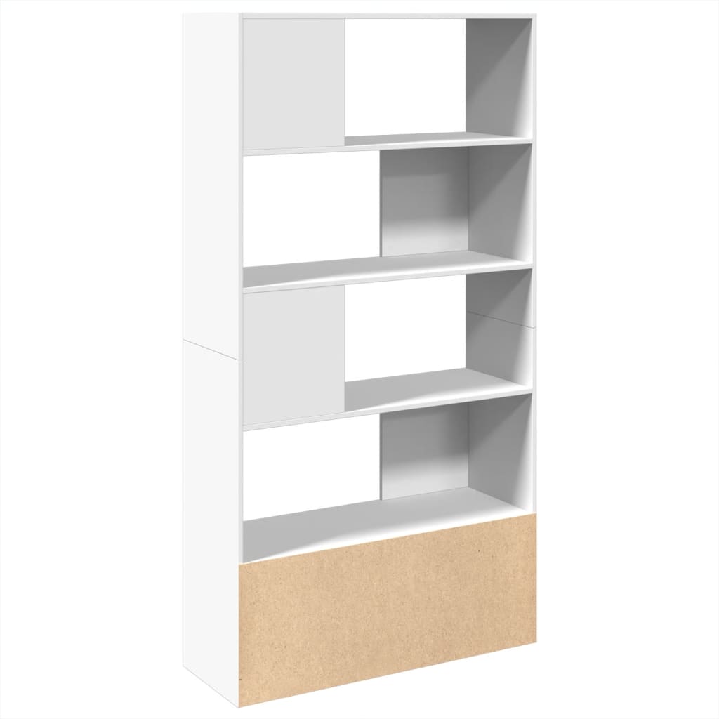 White Bookshelf 100 x 36 x 189 cm Engineered Wood