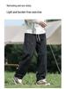 2024 Men's Trendy American Loose Straight-Leg Wide-Leg Casual Work and Sports Pants for Spring and Autumn