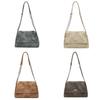 Crossbody Chain Strap Large Purse With Soft Pu Material Ideal For Casual Outings