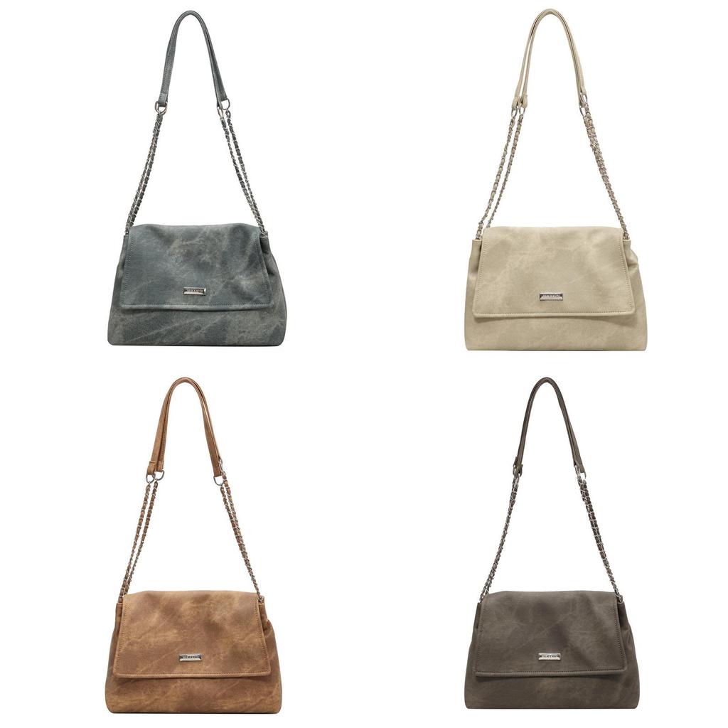Crossbody Chain Strap Large Purse With Soft Pu Material Ideal For Casual Outings