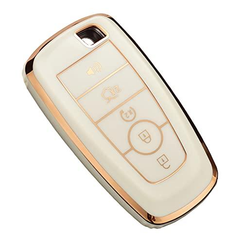 

Чехол для брелока Ford, Explorer Mustang Escape Edge Lincoln Premium Soft TPU полностью защищенный чехол для ключа с дистанционным управлением Держатель для ключей