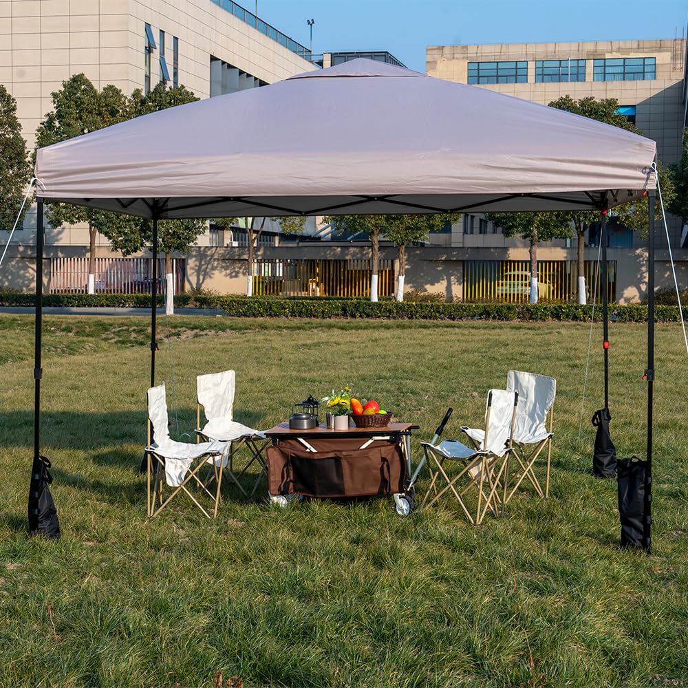 ApeexCanopy Lightweight Tarp X with Storage 3 Level UV Water Disaster Sports Easy Instant Visor Outdoor X One-Touch Tent, 2.5m 2.5m, Bag, Adjustment,