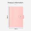 Macaron Money Organizer PU Leather Loose-leaf Notebook Durable Cash Saving Planner  Planner