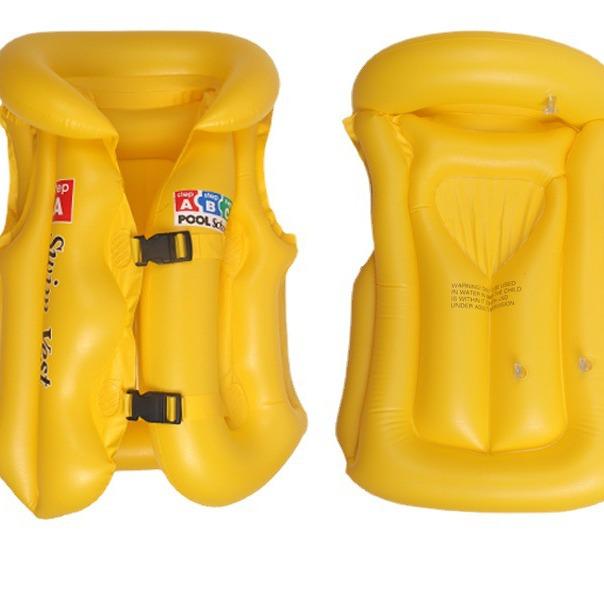 Kids' Inflatable Swim Vest: Beginner Buoyancy Aid for Young Swimmers