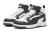 PUMA REBOUND Abrasion Resistant Mid top Kids' Skateboarding Shoes Black White Kids' 393832-01