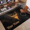 Custom Rug Bon Jovi Pattern Print Name Text Soft Non‑Slip Floor Carpet for Home Indoor Decoration