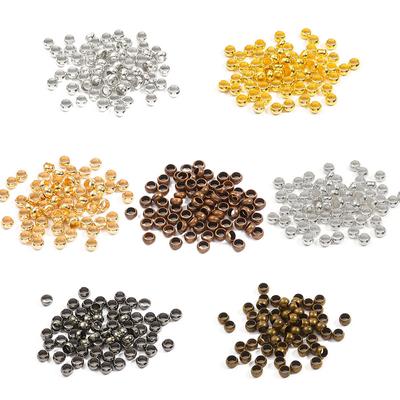 Kreative Stopper Ball Beliebte Erkenntnisse Schmuck Liefert Kupfer Crimp End Perlen Spacer Perlen Hohe Qualität Dia 1,5-4mm Schmuck Machen 100-500 teile/los