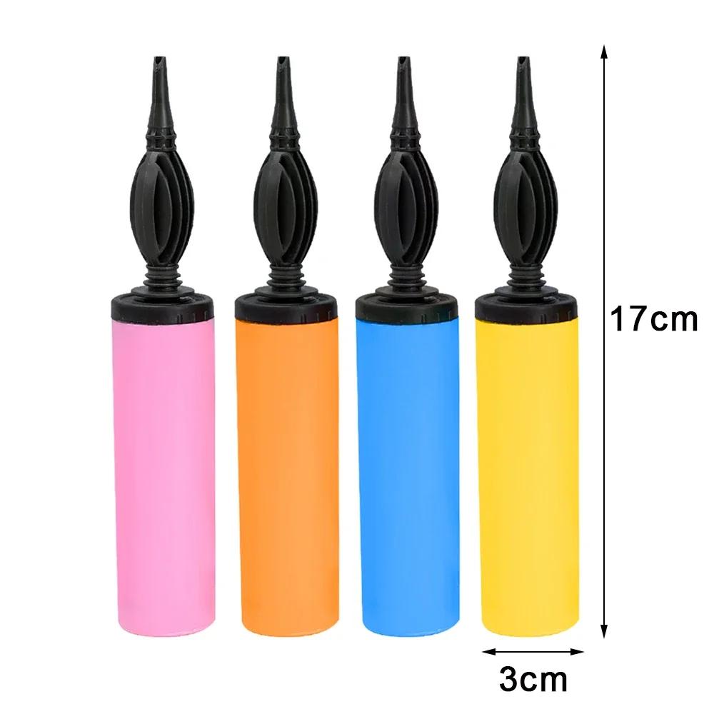 Mini Plastic Hand Balloon Pump Randomly Color for Foil and Latex Balloons Air Inflator Pump Portable for Party Accessories