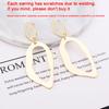 Heart Drop Earrings for Women Hollow Geometric Statement Pendants Hanging Earrings Uneven Alloy Dangle Earrings Boucle D'oreille