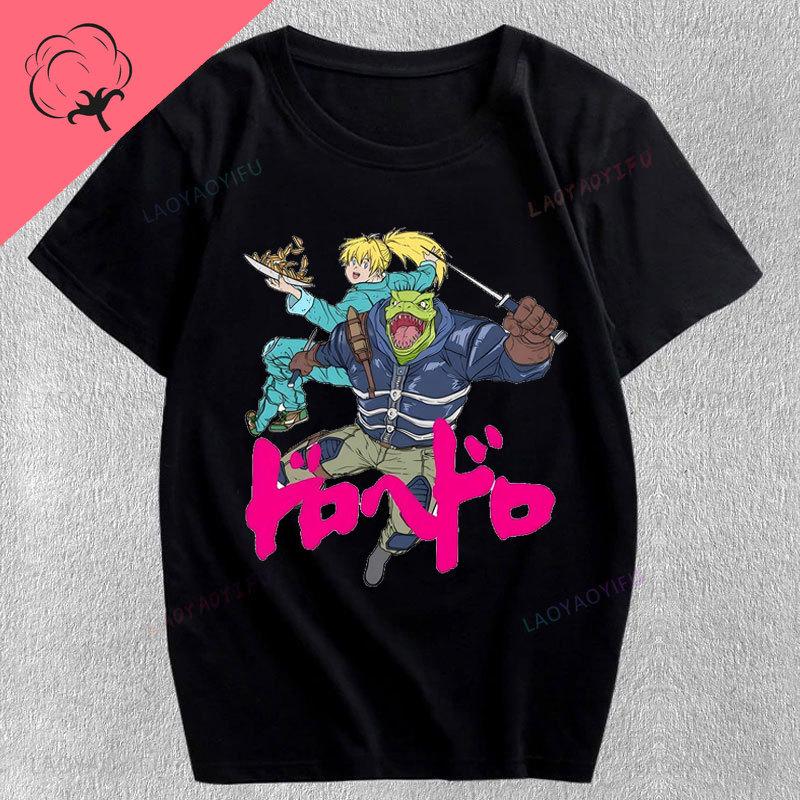 Dorohedoro T Shirt KaiUnisex Nikaido Japan Anime Printing T Shirt Casual Loose Crewneck Unisex Women AllMatch Otaku Anime Shirt