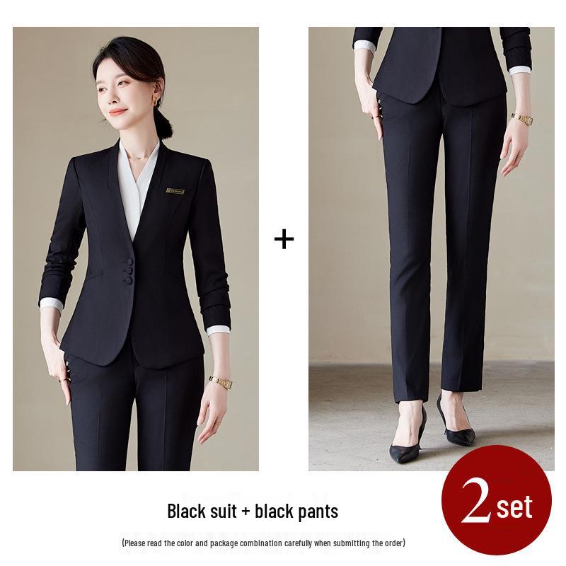 Set costum profesional de înaltă calitate pentru femei, pentru recepție hotelieră și îmbrăcăminte de lucru pentru salon de înfrumusețare