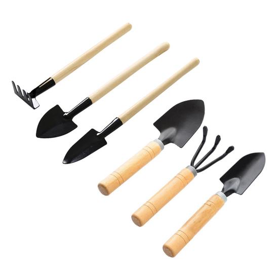 3Pcs/Set Small Garden Tools Mini Gardening Shovel Trowel Hand Rake Heavy Duty Coated Plant Care Tools for Succulents Bonsai Potted Plants