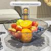 Zhaoran Modern Diamond Melamine Fruit Plate - Transparent Grey
