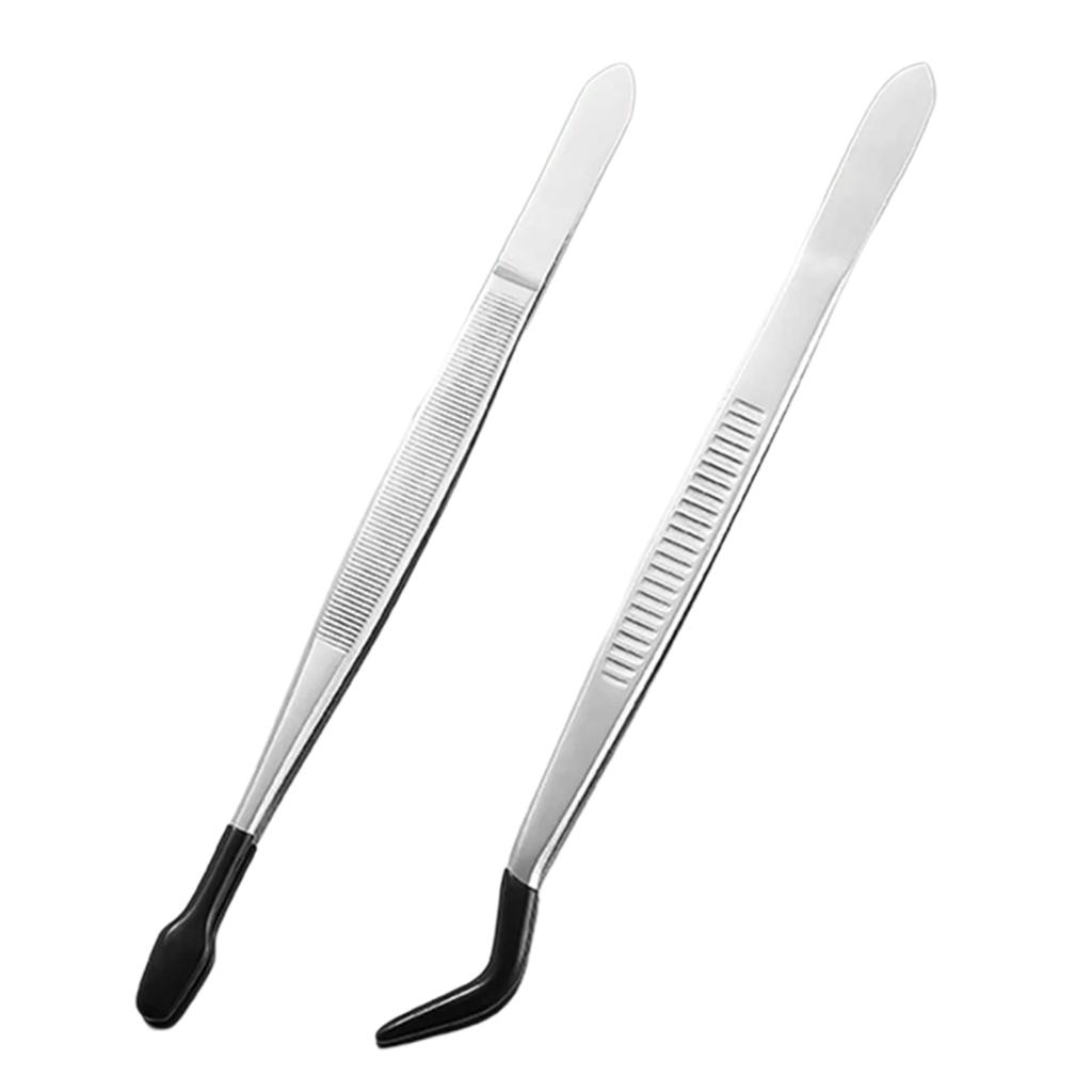 Jewelry Makers' Tweezers Set Handy Tweezers Tools Steel Tweezers for Crafts Stamp Collecting and Jewelry Making