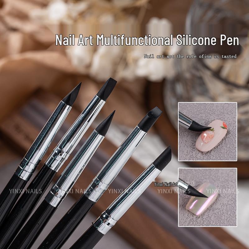 

Silicone Nail Art Brush Set - Gradient, Carving & Pressing Tool