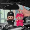 Car Rearview Mirror Accessories - New High-End Style Doll Keychain Pendant for Vehicle Rearview Mirrors