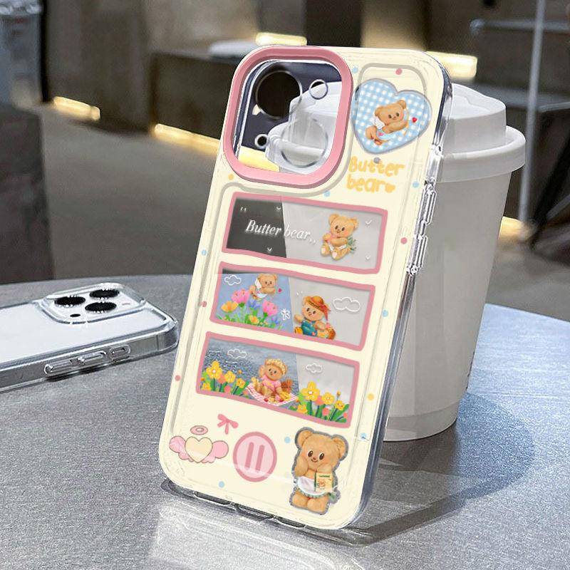 

Creative Bear Is Suitable for IPhone16promax14 Phone Cases and IPhone 15 Transparent Protective Cases Apple 16