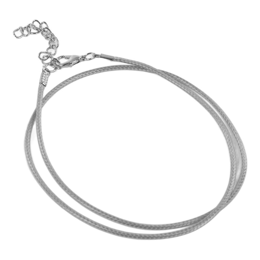 20pcs 2mm Diameter Waxed Necklace Cord Chain Clasp Included Jewelry Making Cord  For Jewelry Making