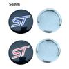 4Pcs 54mm ST Wheel Center Cover Hub Caps Car Emblem Badge For F-o-rd ST Logo Auto Accessories