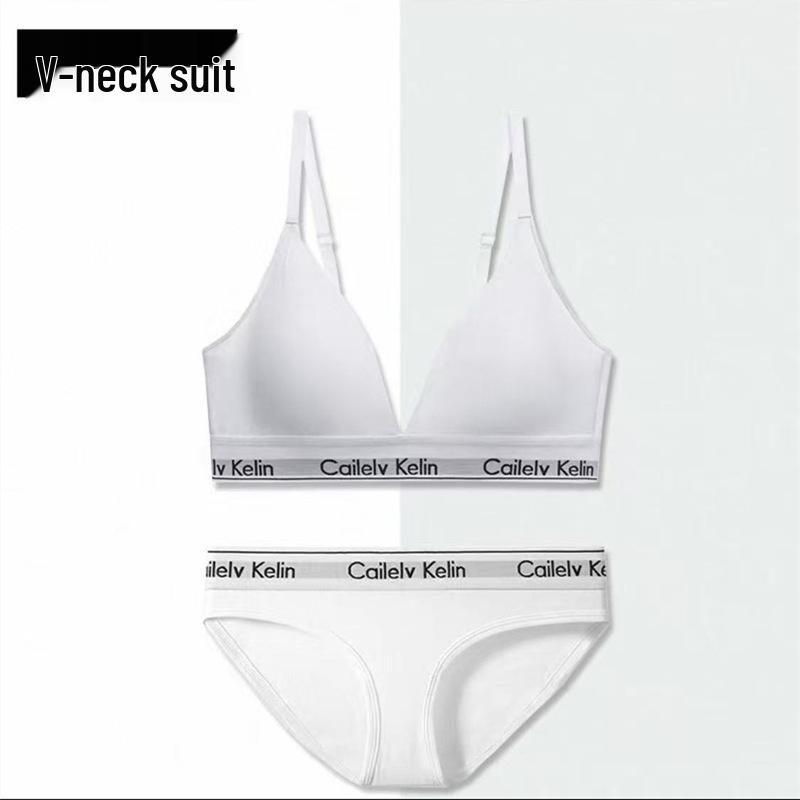 

Jennie Style Triangle Cup Lingerie Set - Sporty, Versatile, Comfortable Pure Cotton Bra Set L (38/85 ABC)