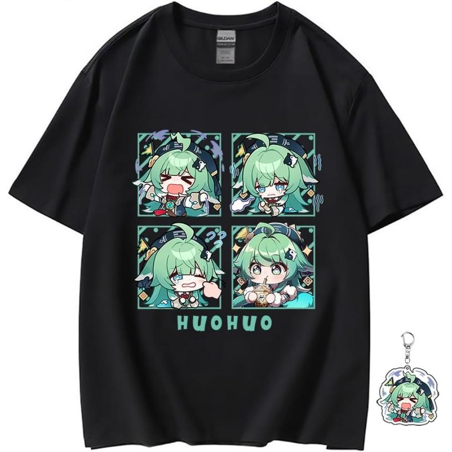 

Honkai Star Rail Shirt for Women Men Casual Unisex Kawaii Costume Anime T-Shirt, Free Keychain(1) XXXXXL різнокольоровий