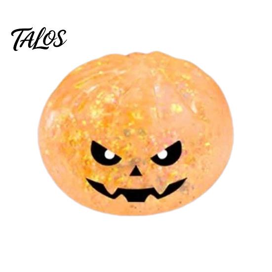 Stress Relief Ball Halloween Bun Squeeze Ball, Slow Rising Toy with Steamer, Soft Creative Gifts for Sensory Fidget Cute Ghost Faces, Decompression