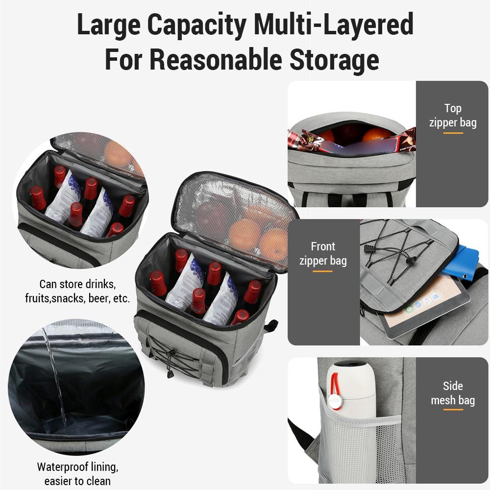 Coolers Backpack Insulated Leakproof with Lunch Compartment Water-resistant for Men/Woman Picnics
