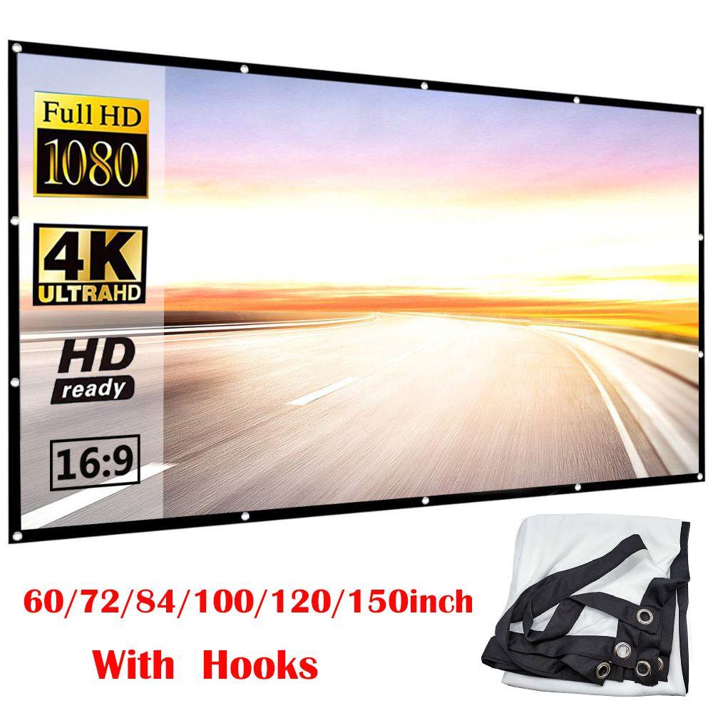 Premium Portable Foldable Projector Screen With Versatile 169 Aspect Ratio Design