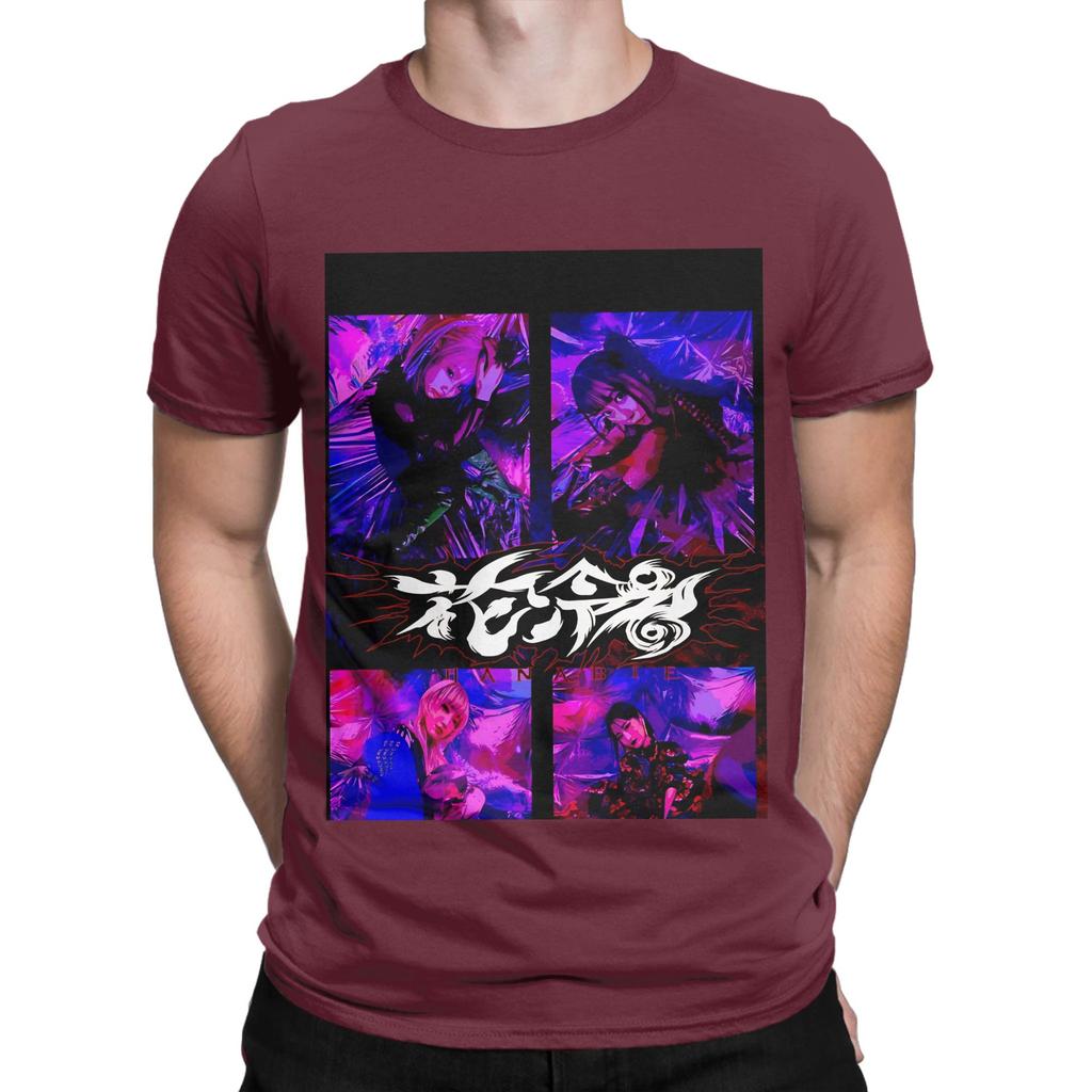 Hanabie Band Design Pueple Graphic 100 Cotton TShirt Hanabie Tees Tops For Unisex