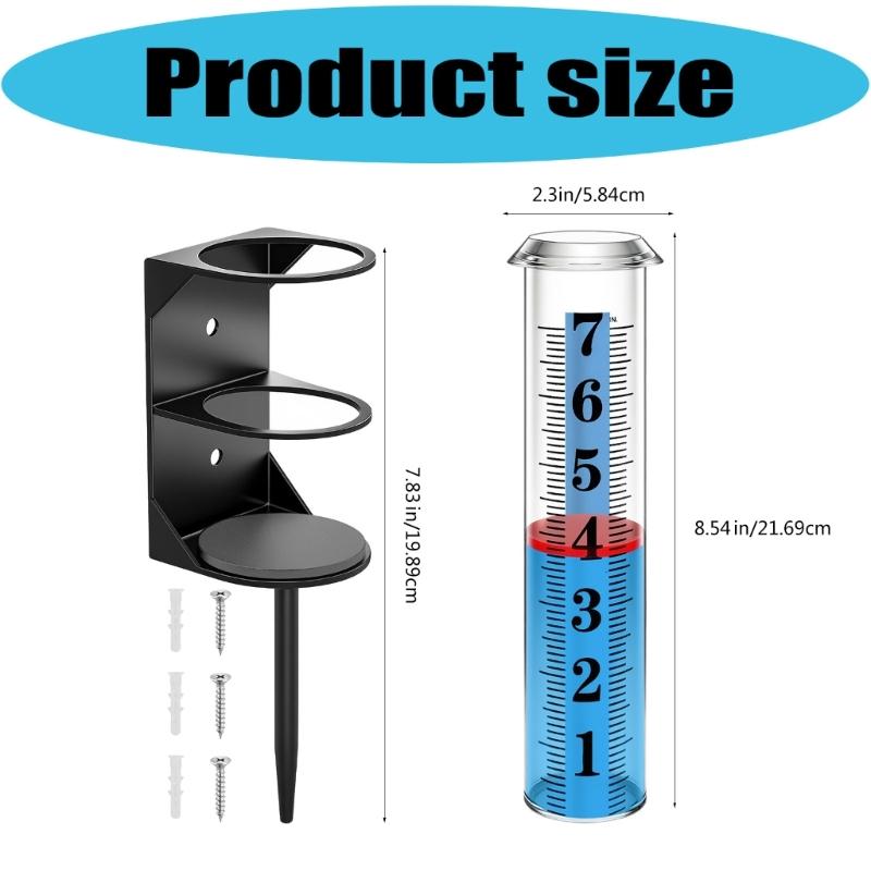 Durability Outdoor Rain Gauge with Easy Install Feature for Quick Setups In Garden or Yard Environment