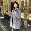 New Cotton-padded Coat Hooded Medium and Long Versatile Fashion Foreign Style Women's Thin Women's Coat