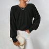 Damski Sweter Dzianinowy Oversize Półgolf Warkoczowy Długi Rękaw Casualowe Top Biały Czarny Beżowy Brązowy Zielony