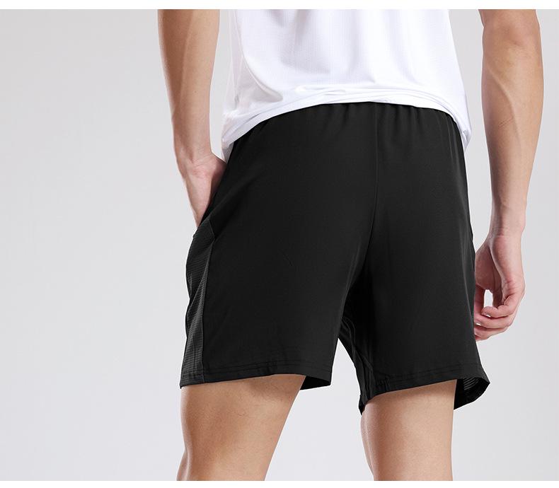 Men's Quick-Dry Breathable Three-Point Running Shorts for Summer Fitness