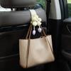 Portable Car Back Seat Hooks Leather Car Hanging Hook Tulip Flower Car Hooks  SUV