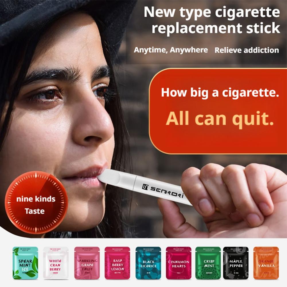 Nicotine Free Smoking Cessation Stick Healthy Fruit Flavor Cotton Core Assisted Quit Smoking Rod Replace Cigarette Gift for Men
