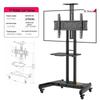 NB Universal Mobile LCD TV Stand with Wheels for Video Conferencing