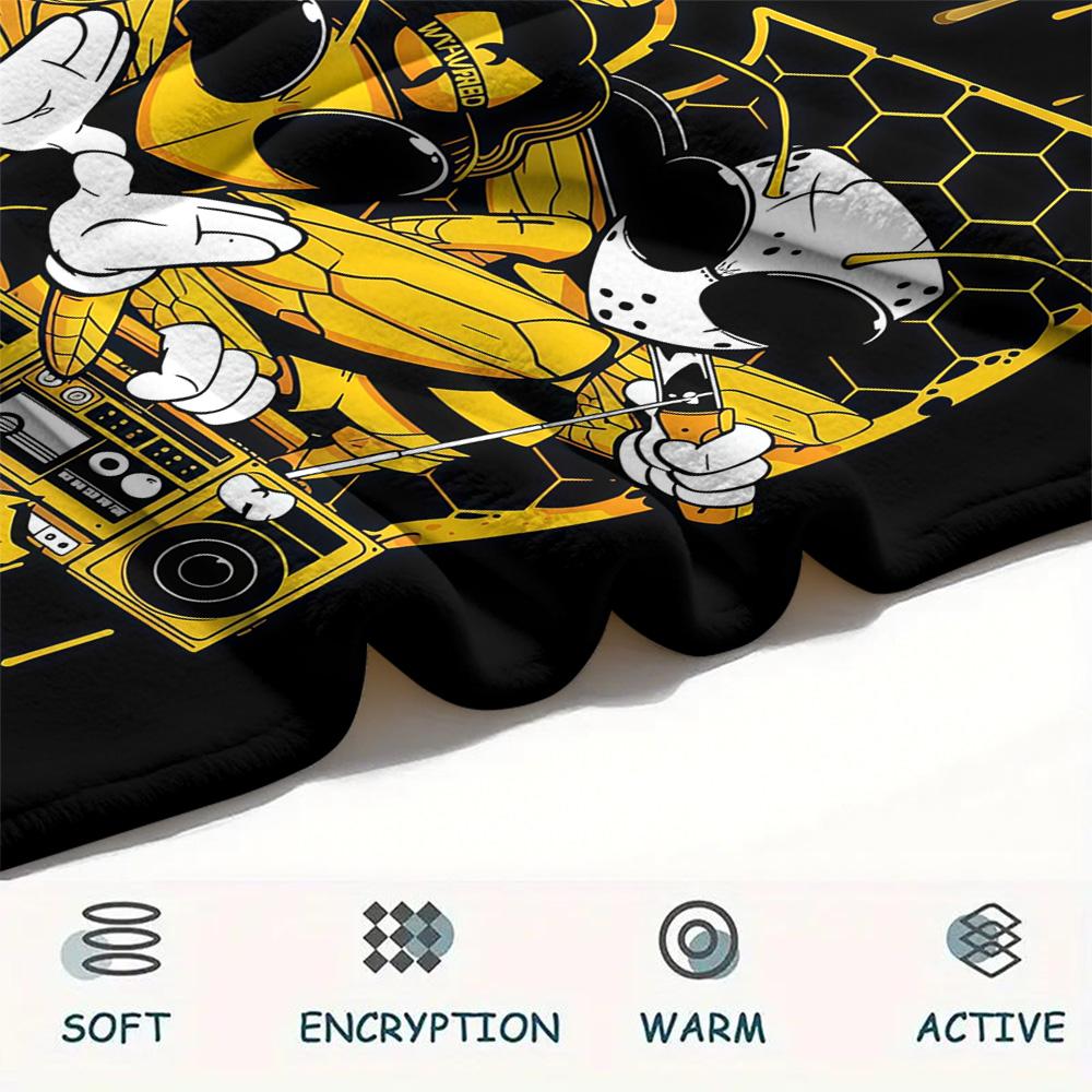 1 Stück Individueller Name Wu-Tang Clan Gemustert Flanelldecke Geeignet für Alle Jahreszeiten für Heimdekoration Wärme und Komfort Geschenke Feiertagsgeschenk -HE230