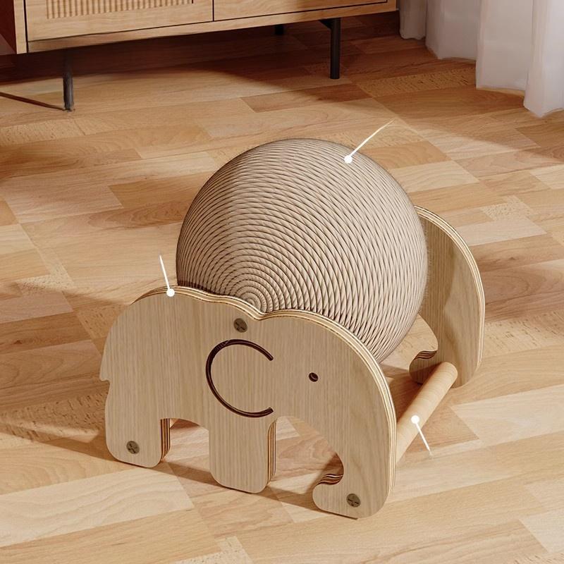 Vertical cat scratching board, durable and scratch-resistant, does not shed debris, sisal ball, a self-entertaining tool for cats to sharpen