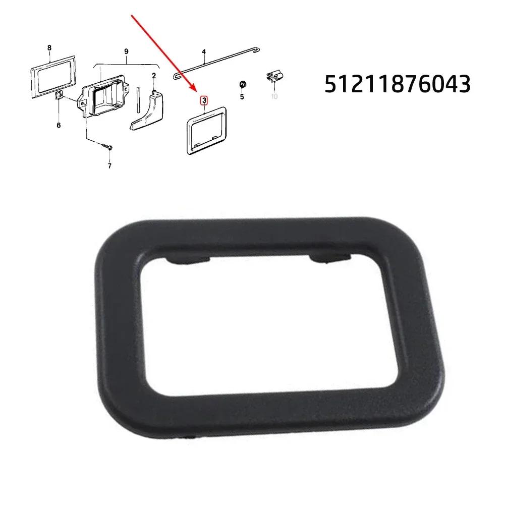 1pcs Plastic Interior-Door-Handle Cover-Trim Bezel For For For For BMW E30 E28 E24 E23 51211876043 Black Parts Accessories