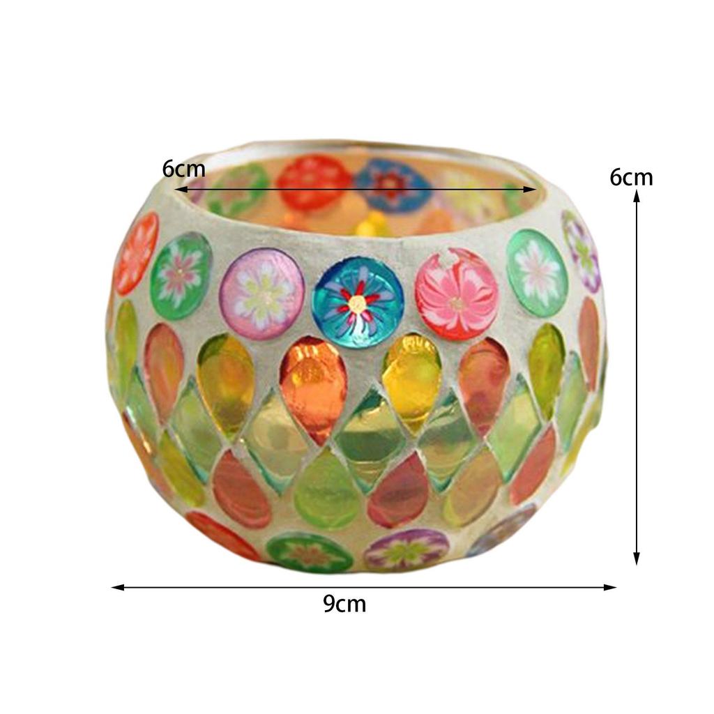 Tea Light Candle Holder Handmade Candle Multicolor Votive Candle Stand for